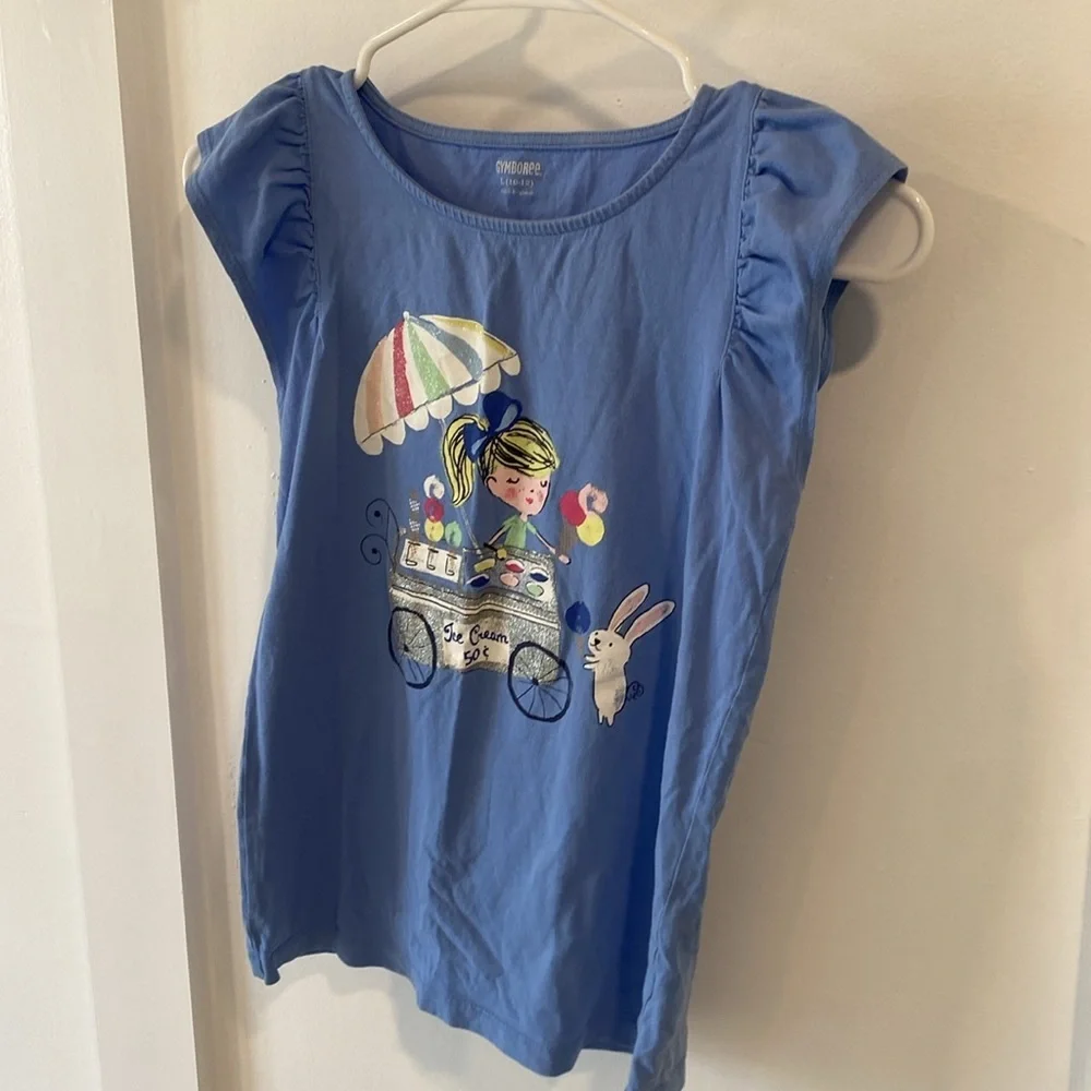 Gymboree girls cap sleeve top